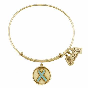 Teal Ribbon Gold Gold